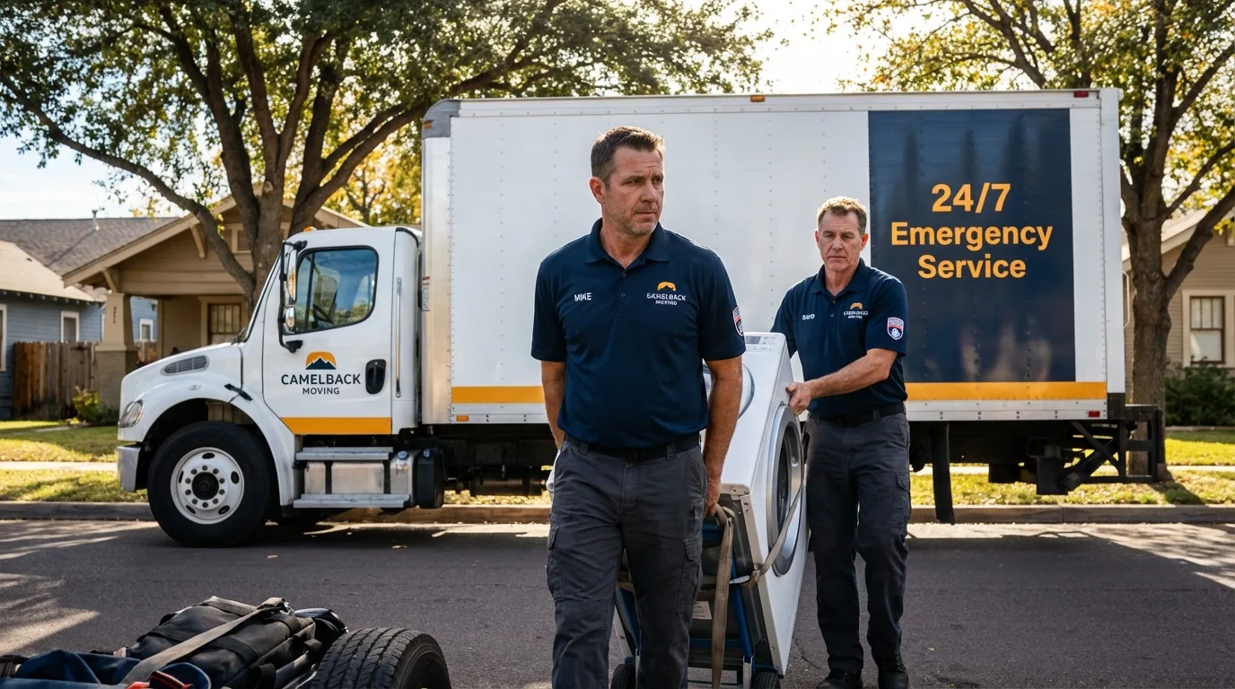 CamelBack Moving crew loading furniture in Arroyo Seco, NM